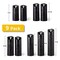 Set of 9 Black Regular Textured Flameless Candles Battery Operated LED Real Wax Flickering Electric Candles with Remote Control Timer for Wedding Birthday Halloween Christmas Decorations